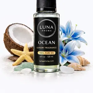 OCEAN 120ML Pure Natural Aroma Oil - Home Fragrance Freshener for Aromatherapy Diffusers, Relaxation, and Home Scenting