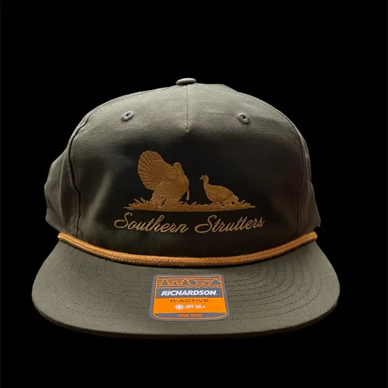 Green rope hat with rope  color logo