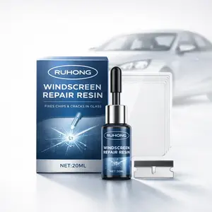 Ruhong DIY Windshield Chip Repair Kit | Fast Auto Glass Fluid Tool | Crystal Clear Finish | Save $