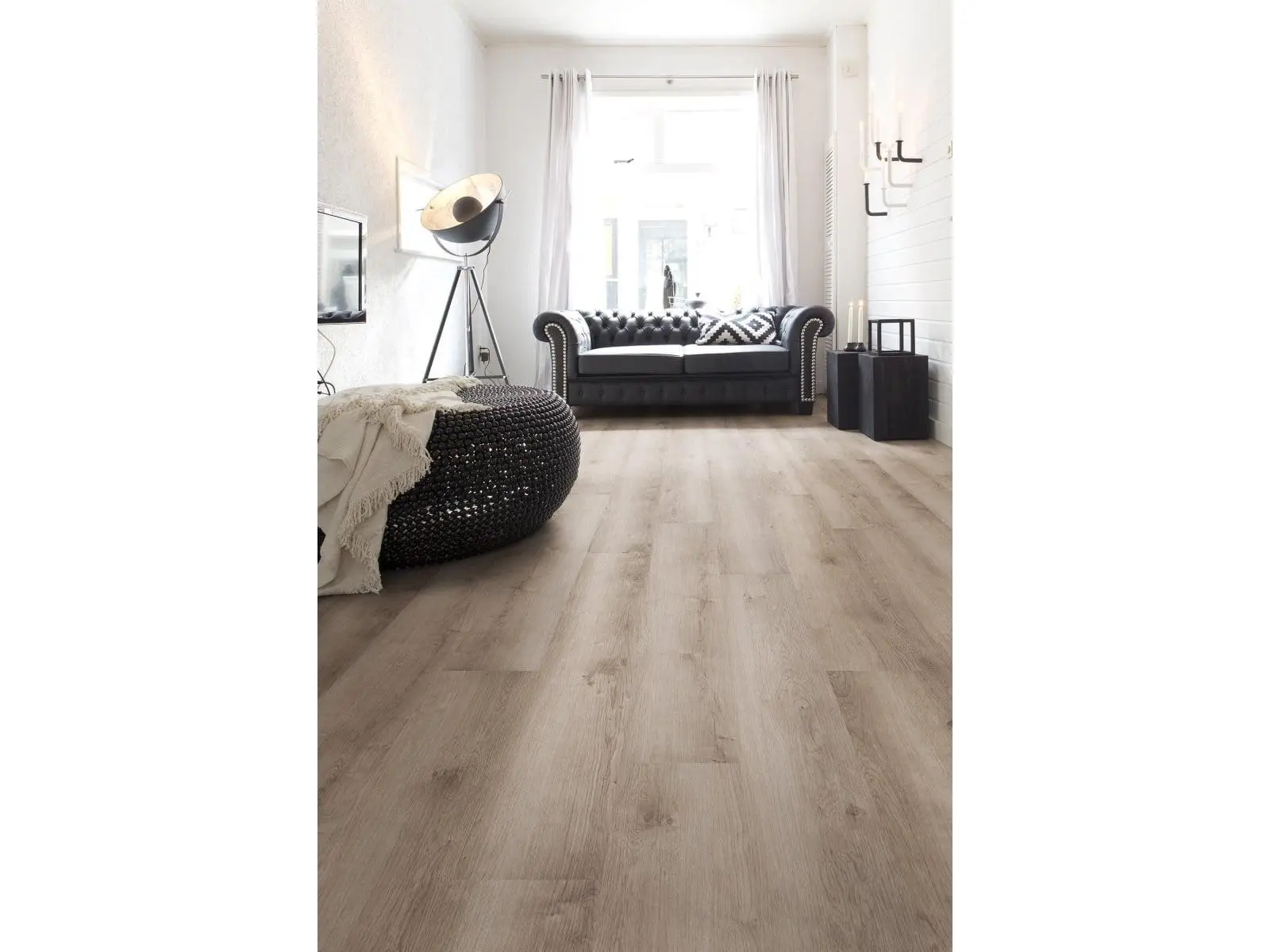 LTL Home Products 1196774 Savanna Flexxfloor Wood-Look Vinylplank Flooring - 7" x 47.9" Brown, High Traffic, Indoor Use, Radiant Safe, Wood Grain Pattern