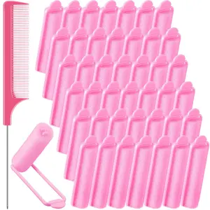 42 Pcs 2.76 Inch Soft Sleeping Curlers Flexible Sponge Curler Tool Foam Sponge Hair Rollers for Hair Styling Beauty & Personal Care Haircare Steel