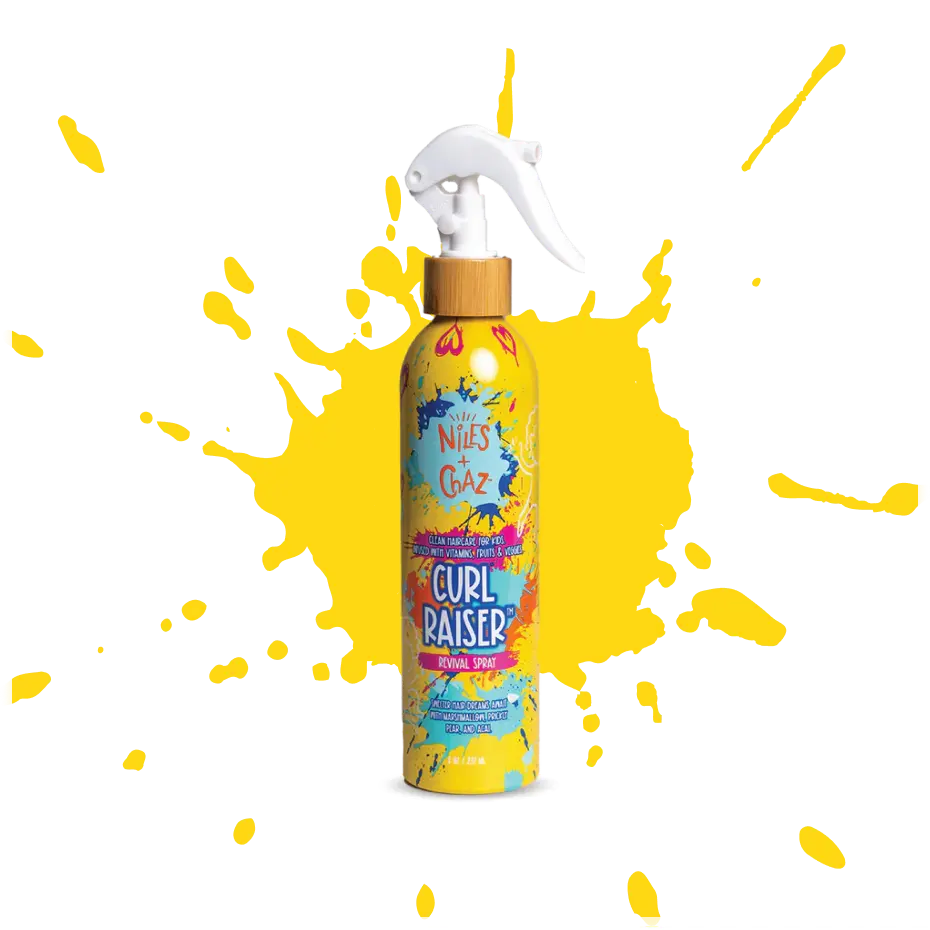 Curl Raiser Revival Spray for Voluminous Curls - 95% Plant-Based, Silicone-Free, Paraben-Free, BPA-Free, Pediatrician Approved, Moisture Boost