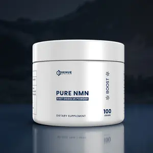 Pure NMN Powder (Nicotinamide Mononucleotide) NAD+ 6 Month Jar Supplement for Energy, Focus, Mitochondrial Health Brain Booster Fitness