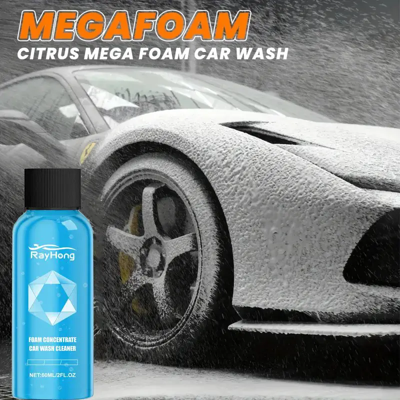 High Concentration Car Wash Foam, Paint Surface Bug Glue Bird Droppings Cleaner, Pre-Wash Liquid, Mud Remover for Cars, Car Washing Solution