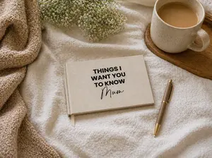 Mothers Day Gift - (14 Prompts/Questions) Things I Want You To Know Mum  Journal