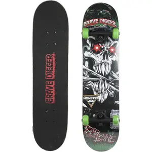 Cruiser Skateboard for Beginners, Printed Graphic Grip Tape, ABEC 5 Bearings, Durable Deck, Smooth Wheels - Ideal for Kids