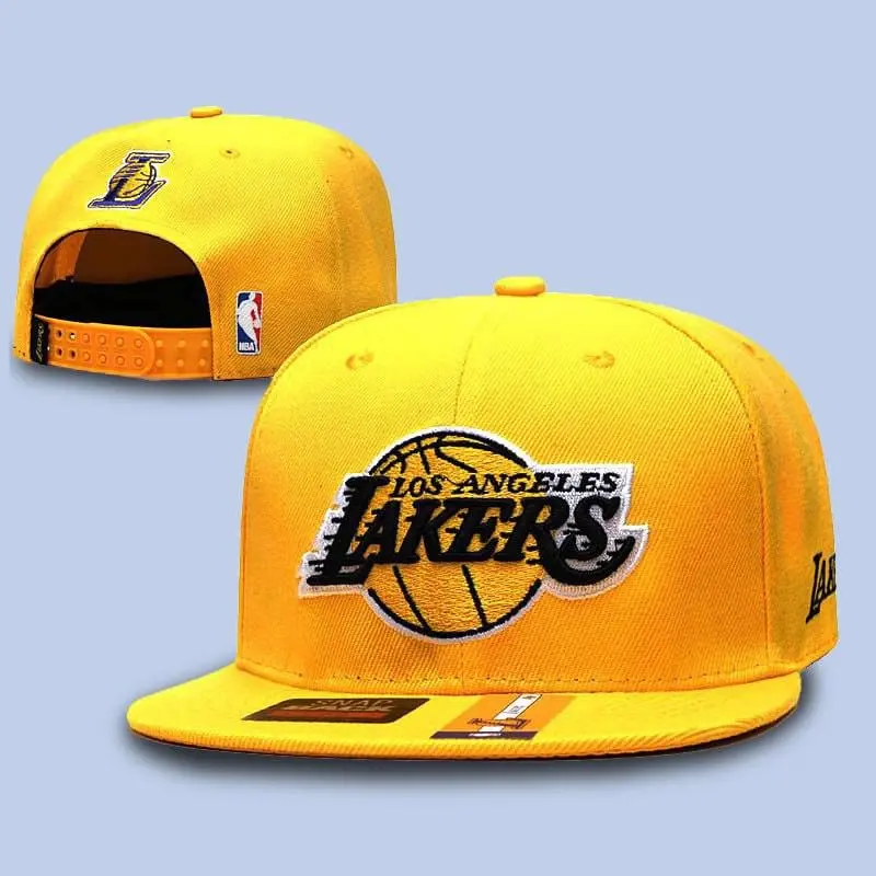 Iconic LA Lakers Basketball Snapback - Premium Embroidered NBA Fan Gear, Adjustable Fit