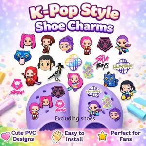 18pcs Shoes DIY Decoration Accessories Set,Fun Anime Girls' Decorative Shoe Clips,PVC Material Shoe Accessories,Cute Cartoon clogs Decorations,Unique Fashion Gift for Fans,Suitable For Casual clogs,Slide clogs,Garden clogs,Cute Shoe Charms