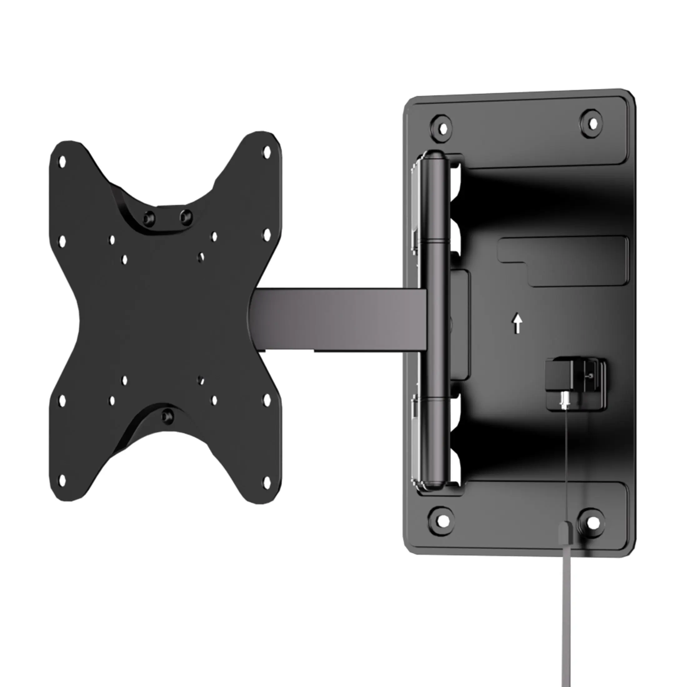 Mount-It! Lockable Full Motion RV & Trailer TV Wall Bracket - Extendable, Tilt, Swivel, Retract, 23"-42" TVs, 77lbs Capacity, Edge Mount, Boats Use, VESA Support, Detachable Head, Easy Install, TV Stands & Wall Brackets
