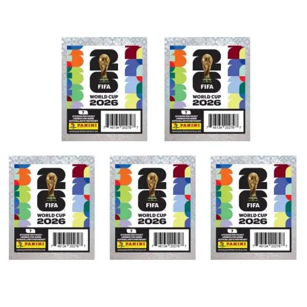 5 World Cup Sticker Packs - 2026 Panini FIFA World Cup Soccer