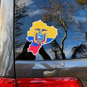 Ecuador Mapa car window decal sticker