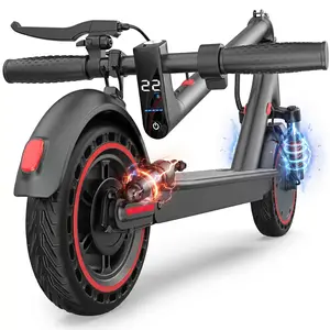 Smart Electric Scooter Adults & Teens, 19-25-28 MPH Max Speed, 25/35 Miles Long Range, Cruise Control and Dual Braking, Foldable Electric Scooter for Adults Powerful Portable App battery escooter system Folding Bike with Brushless Motor Extended outdoorfu