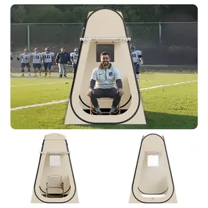 Pop Up Sports Tent 47x47 Inches Outdoor Clear Bubble Dome Tent for Camping and Backyard Use, Weatherproof Dome Pod with UV Protection, Easy Set Up, Wind Resistant, Durable Waterproof Shelter for Family and Friends