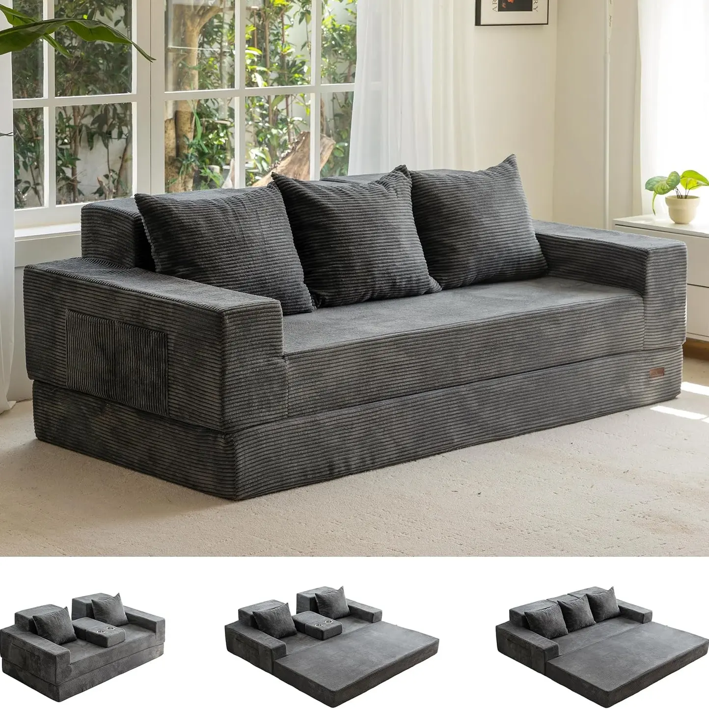 Dark Grey-3 Seater