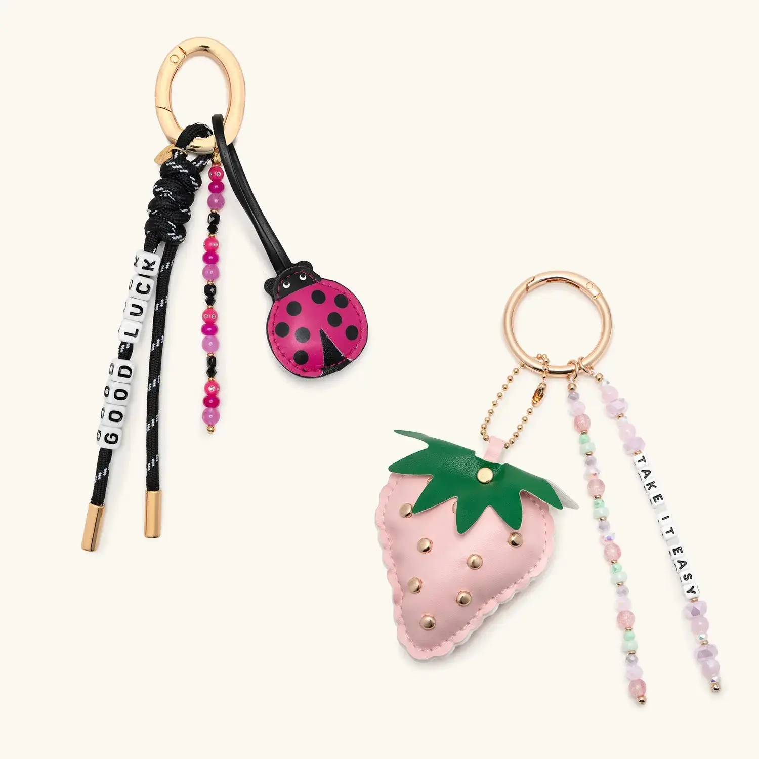 Little Words Project Bag Charms & Bead Kits - Back to School Accessories & DIY Bracelet Kits