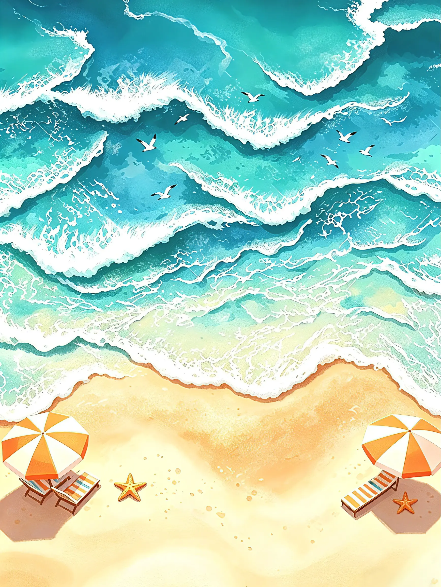 1000 Piece Jigsaw Puzzle for Adults | Premium Thick Cardboard | Challenging & Relaxing Family Game | Beautiful Home Decor & Gift | Coastal Beach Illustration | Summer Seascape Wall Art