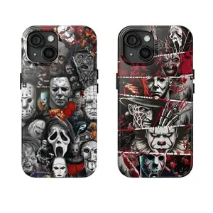 Horror Movie Halloween Tough Cases Drop-resistant Scratch-resistant Phone Case, Unique And Personalized For IPhone 17, 16, 15, 14, 13, 12, Pro Max, Pro Plus, and Samsung S25, 24, 23, 22