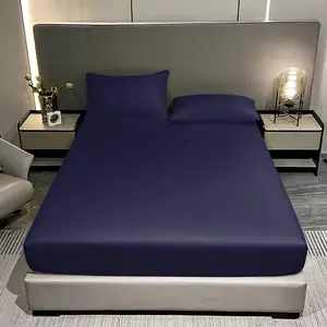 3-piece solid color bed cover set, including 1 bed cover and 2 pillowcases, without pillow core. Deep pocket design, suitable for various bed types. Soft and comfortable bedding, a gift for friends, suitable for bedrooms, dormitories, etc.