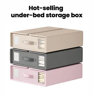 【Buy One Get One Free】Bed Storage Bags 2 Pack, Foldable Fabric Storage Organizer with Zipper & Handle, Space Saving Closet Organizer for Comforters, Blankets, Bedding & Clothes