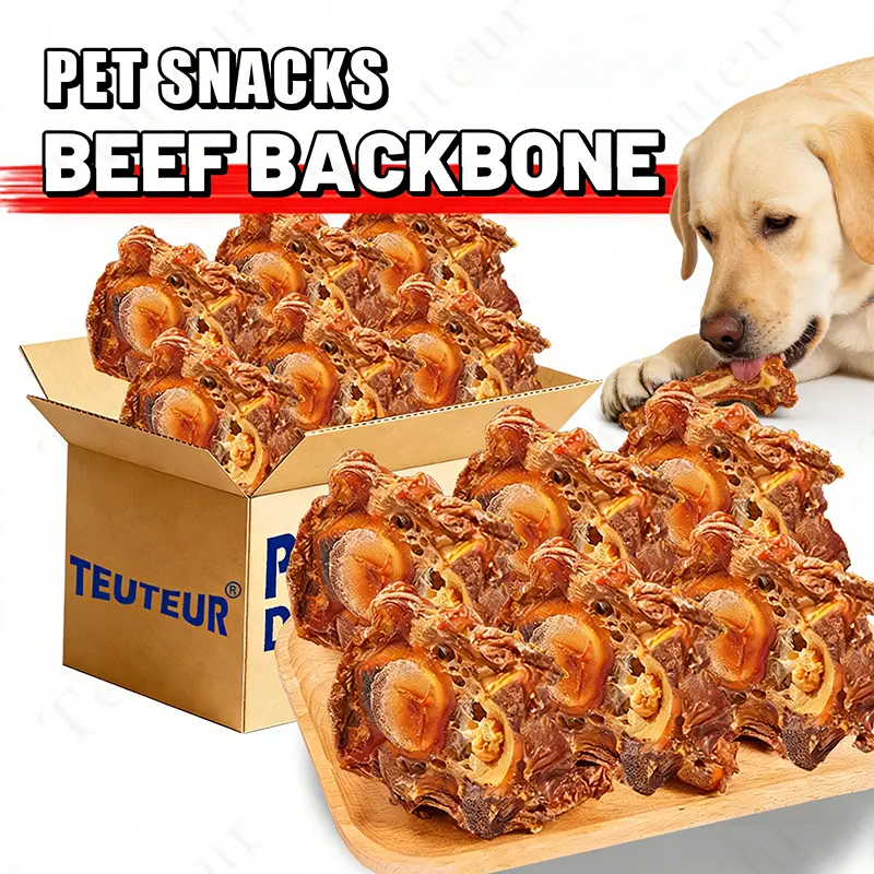 Durable Dog Chew Bone for Large Breeds, Beef Spinal Bone & Tail Bone, Perfect for Golden Retrievers, Adult Dogs, Healthy Teeth Cleaning, Reward Treats, Long-Lasting Chew Snack, Training & Playtime Fun, Indestructible Chew Stick for Pets