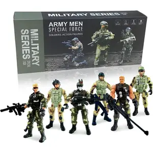 P-MTS018   Army Men Soldiers Toys for Boys Age 4-7,Army Men Action Figures with Weapons,Military Playset Action Figures Soldier Toy Set Easter Gift for Boys