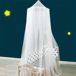 Soft Bed Net with Hanging Hook, Foldable Mosquito Net with Canopy, Room Decoration Mesh Net for All Ages
