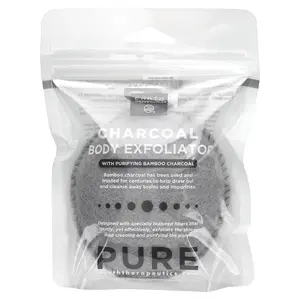 Earth Therapeutics Pure, Charcoal Body Exfoliator With Purifying Bamboo Charcoal, 1 Exfoliator