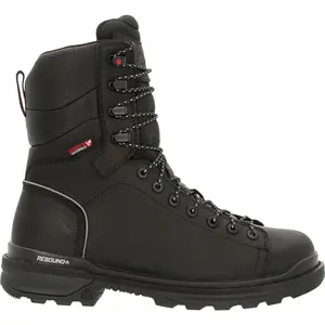 Rocky Rams Horn Lace To Toe Waterproof RKK0353 Mens Black Work & Safety Boots
