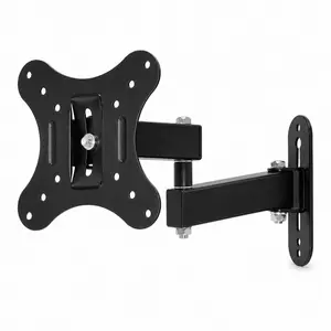 Adjustable Wall Mount Bracket Adjustable TV Stand for 14-27 Inch Tvs and Monitors, Full Motion Swing Arm, Space-Saving Design, Ideal for Bedroom and Home Office