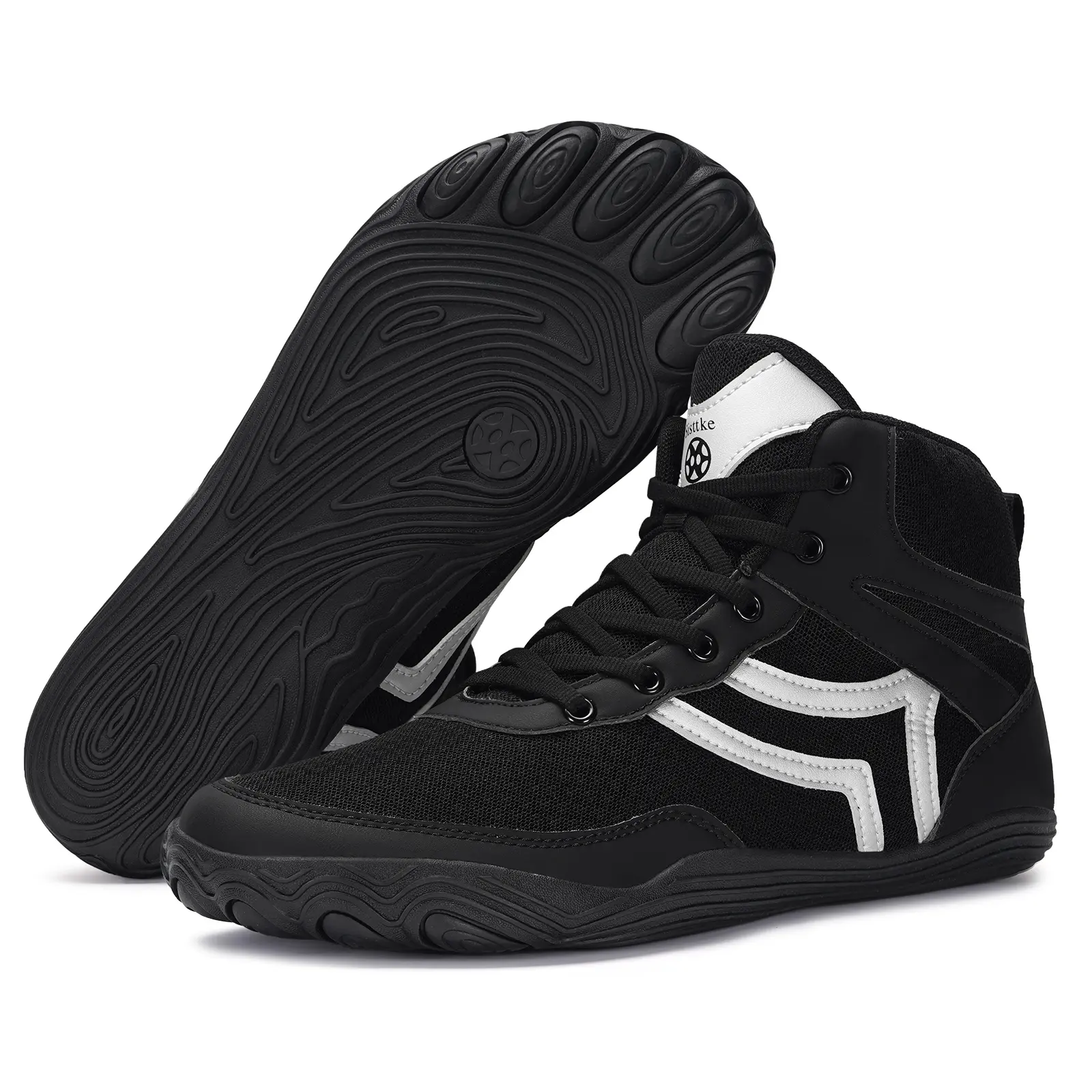 Men's Wide Nylon Training Shoes - 0 Drop Sole, All Seasons, Suitable for Wrestling & Boxing
