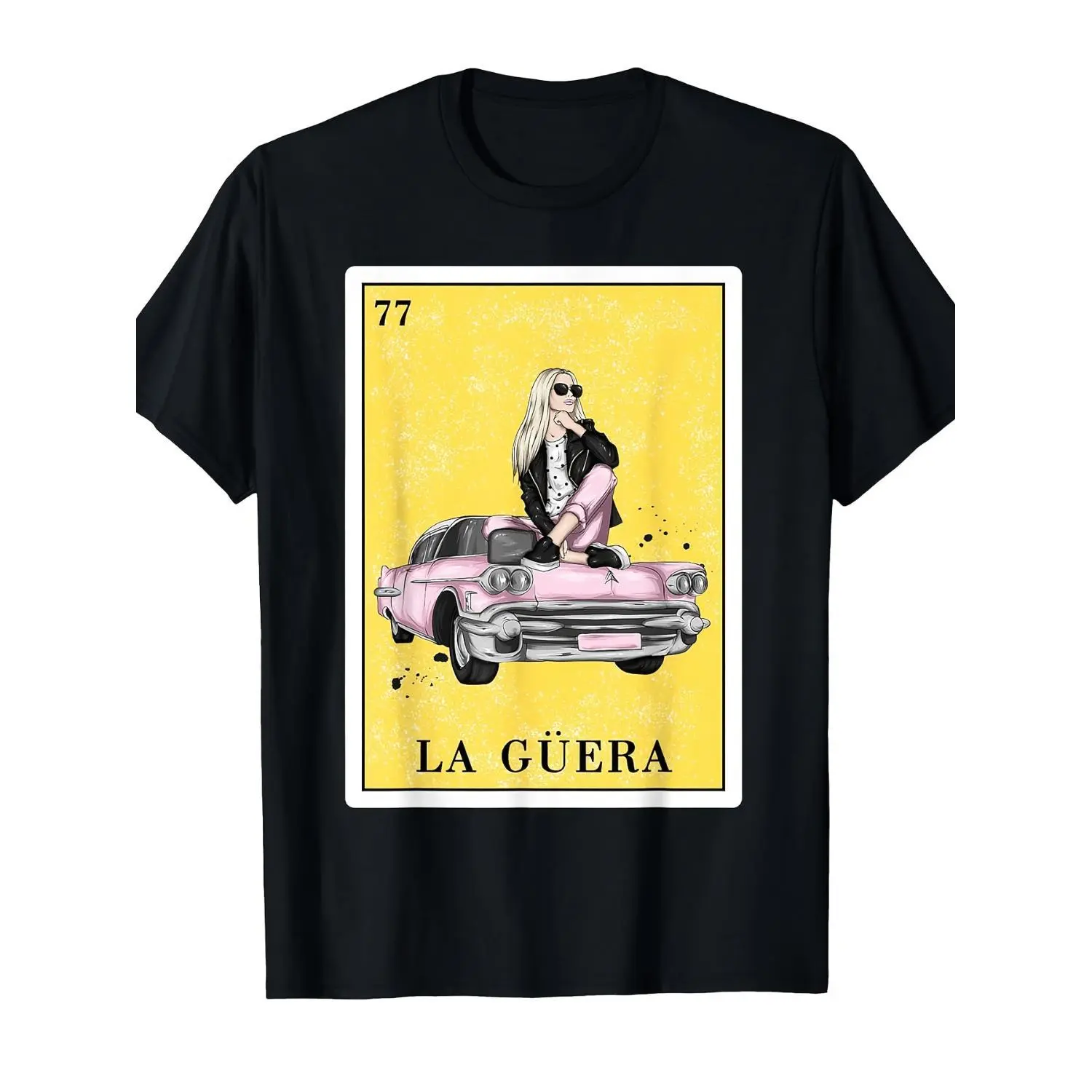 Vintage Streetwear Graphic Tee Featuring La Guera Mexican Bingo Design