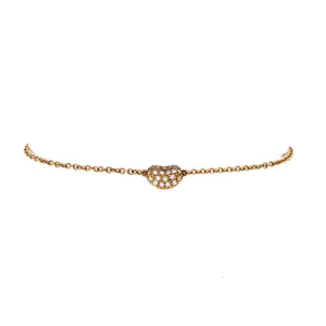 Pre-owned Tiffany & Co. Tiffany & Co.	Elsa Peretti Bean Bracelet 18K Yellow Gold with Diamonds by Rebag