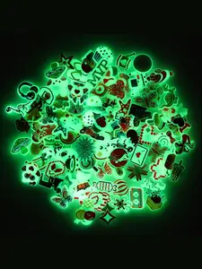 Random Style Luminous Shoe Charm, Cute Cartoon Design Shoe Decoration, Fashionable Shoes Decorations, Suitable for Diy Decoration, Can Be Used To Decorate Shoes, Bags, Bracelets