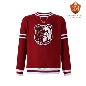 Alabama A&M Maroon Bulldog Pocket Crewneck Final Sale