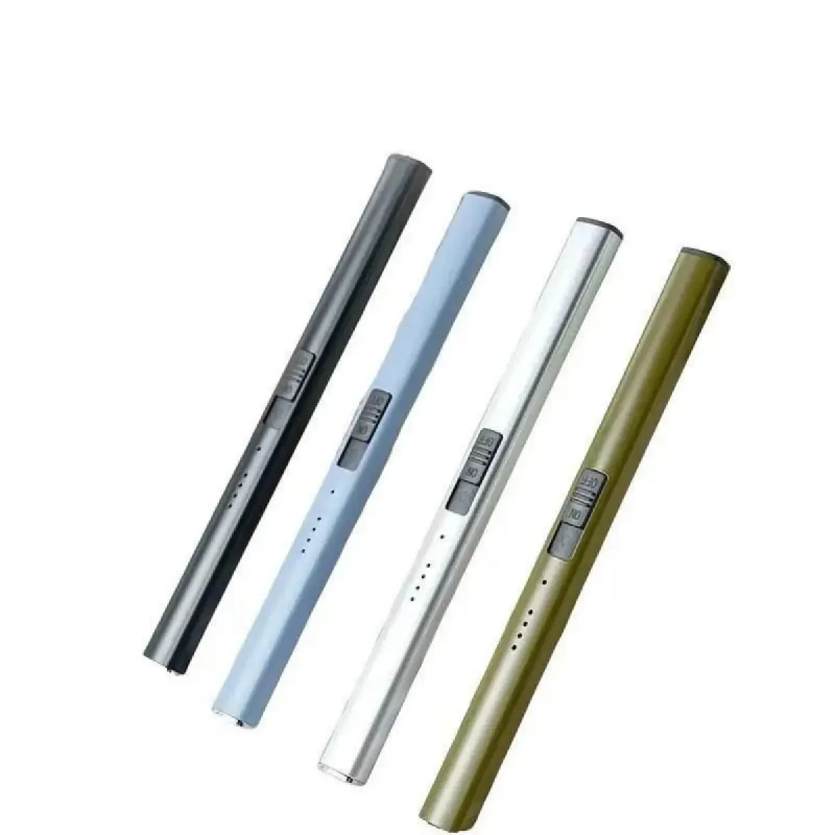 Minimalist Compact Zinc Alloy USB-Rechargeable Double Arc Plasma Candle Lighter, Retractable Telescopic Windproof Flameless Electric Igniter Wand for Kitchen, Toilet, Camping, Single Unit with ABS Build for Casual Wardrobe Use