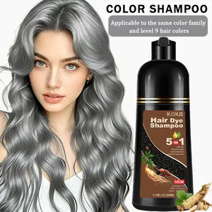 Light Brown Hair Dye Shampoo for Gray Hair 5-in-1 Color & Care Formula, Natural-Looking Brown, Fast Acting, Gentle Conditioning, Easy At-Home Use, 200ml