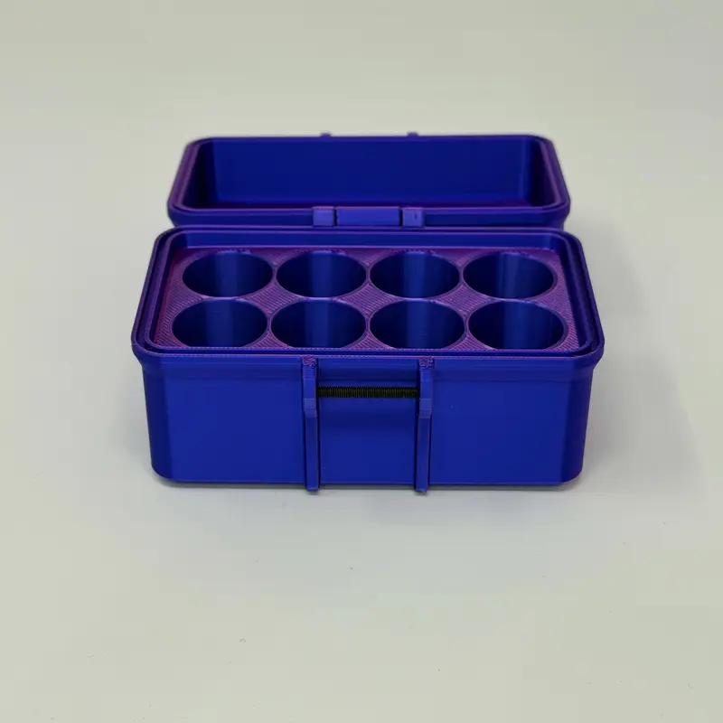 8-Vial 10mL Vial Vault Case | Hard-Shell Hinged | Travel-Ready Peptide Storage