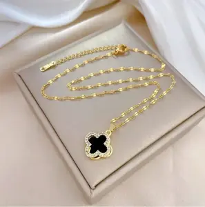 Luxury The double-sided four-leaf clover necklace