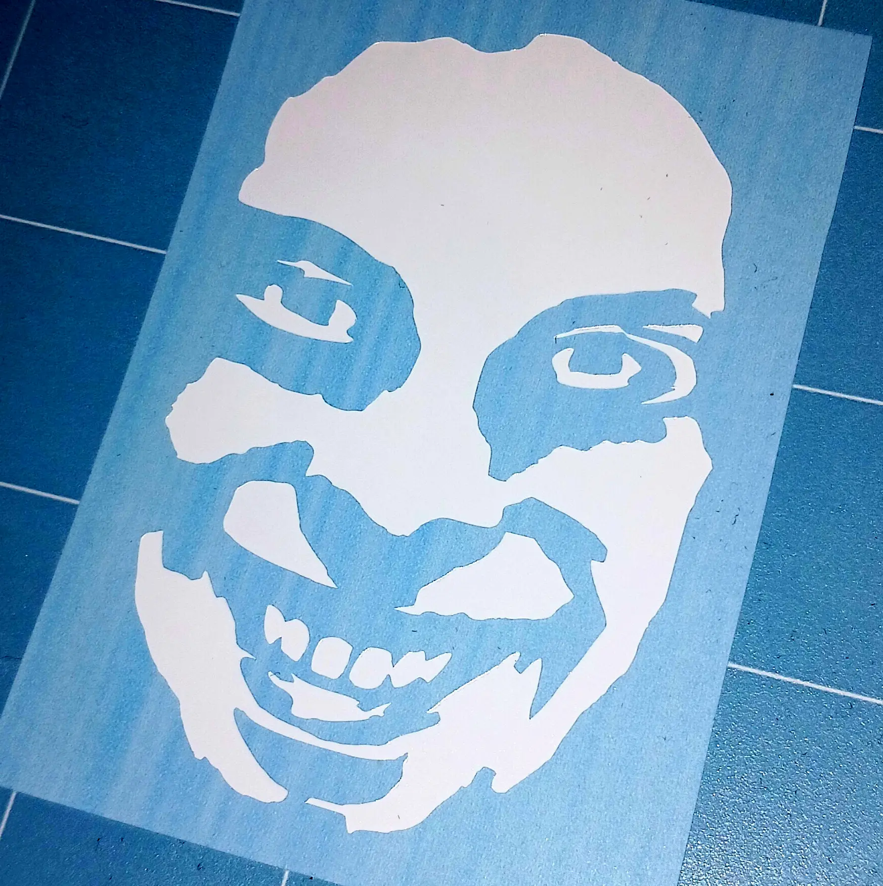 Aphex Face Vinyl Decal, Aphex Twin Bumper Sticker for Car Laptop Phone Wall Mirror Water Bottle Toolbox Waterproof UV Weather Resistant 6+ Years Outdoor Use
