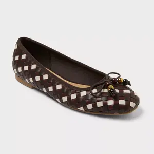 Women's Merritt Flats and Slip-Ons with Memory Foam Insole - Universal Thread Brown 7.5