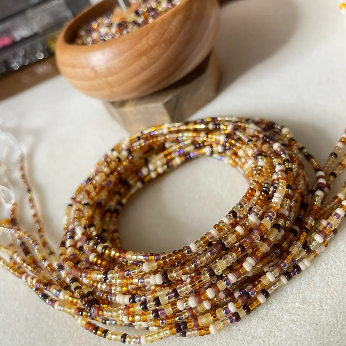 I’m Grounded Handcrafted Waist Bead - Tie On Strand