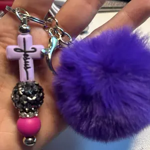 Custom crafted keychain with POM