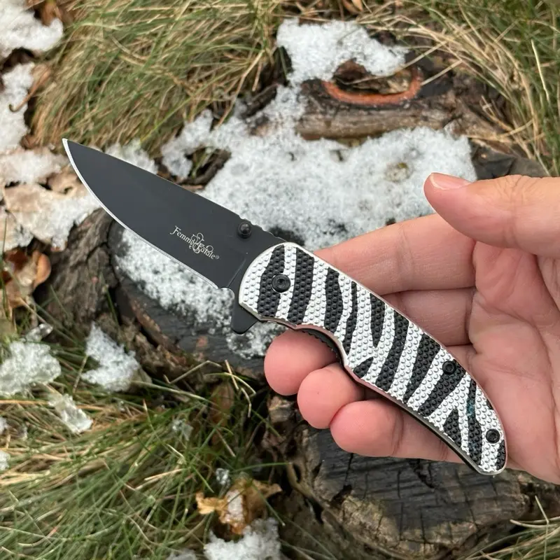 Pocket Knife Zebra Folding Knife Carving Whittling Camping