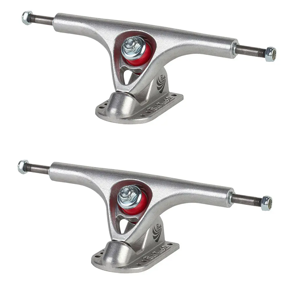 Paris Longboard Trucks V2 180mm 50° Raw Polished (10" Axle) - Pair - Set of 2