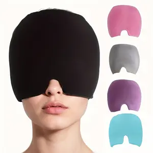 Reusable Gel Headache Hat with Adjustable Strap Cold Compress Eye Mask, Ideal for Reusable Migraine Relief, Stress Relief Fever Multiple Uses