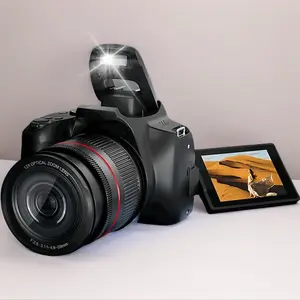 4K Digital Cameras for Photography,Autofocus,12X Optical Zoom,with Flash,Anti-Shake,64MP Vlogging Camera with 270°Flip Screen,WiFi&HDMI Output Cameras,2 Batteries,32GB Card