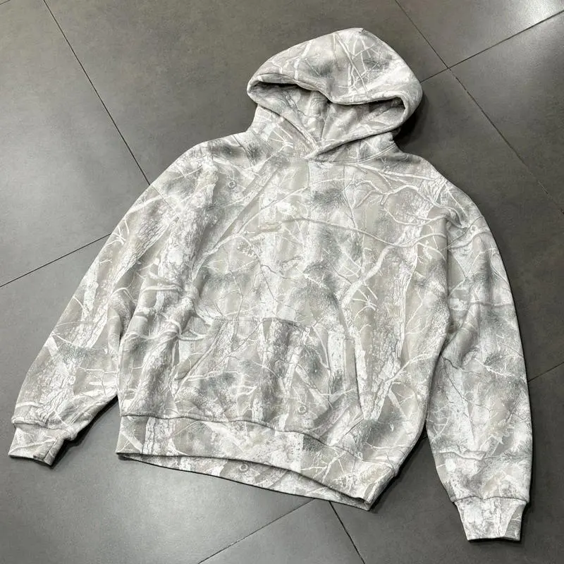 Maple Leaf Hooded Sweatshirt, Lightweight Camo Hoodie for Men Women,  wear Fashion Sport solid drawstring hoodie pullover unisex hoodie faith hoodie Casual Fabric