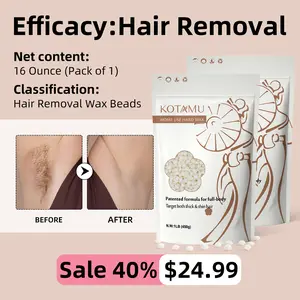 【BUY 1 GET 1 = 2PCS】KOTAMU Hair Removal Wax Beads for Women & MenPainless Bikini Hair Removal Pearl Wax Beads Unwanted Hair