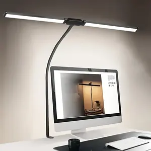 2 Head LED Eye-Care Desk Lamp Clip, 360 Degree Bendable Arm, USB Powered, Adjustable Lighting, Ideal for Reading, Studying, Piano, Display, Office Use