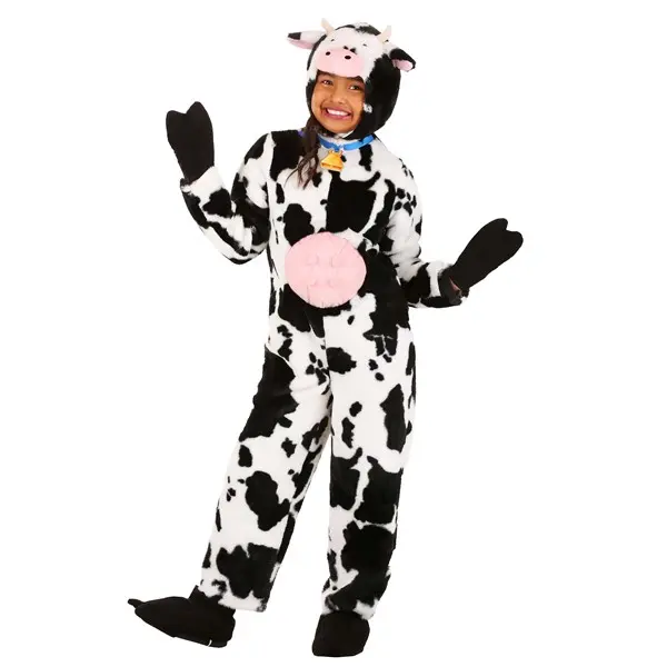 Kid's Deluxe Plush Spotted Cow Costume